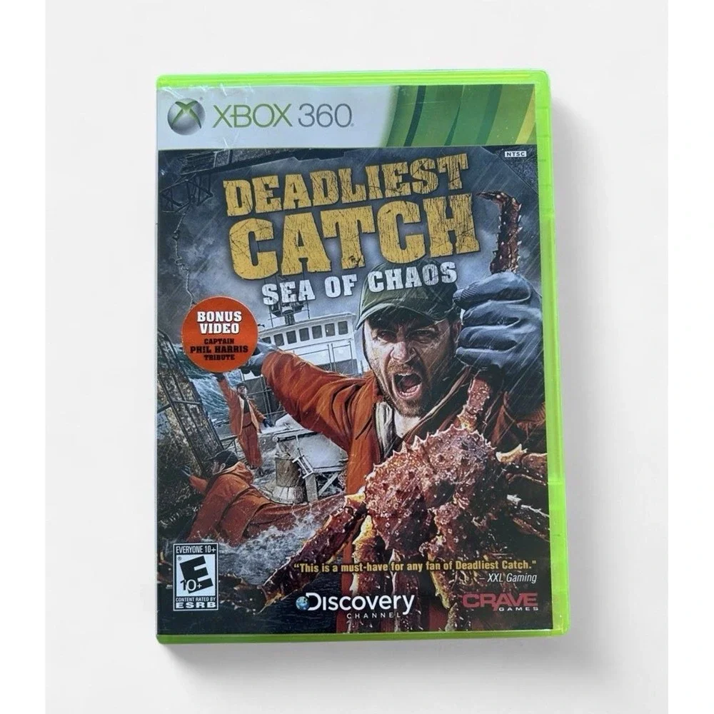 Deadliest Catch: Sea of Chaos (Microsoft Xbox 360, 2010) Complete CIB